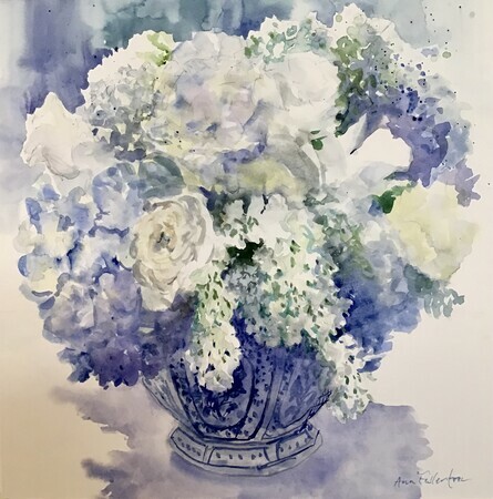 Blue and White Arrangement - SOLD