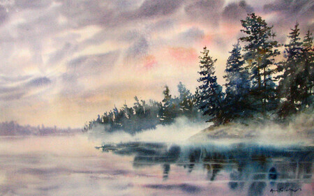 Misty Georgian Bay Morning - SOLD