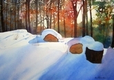 Winter Woodcuts - SOLD